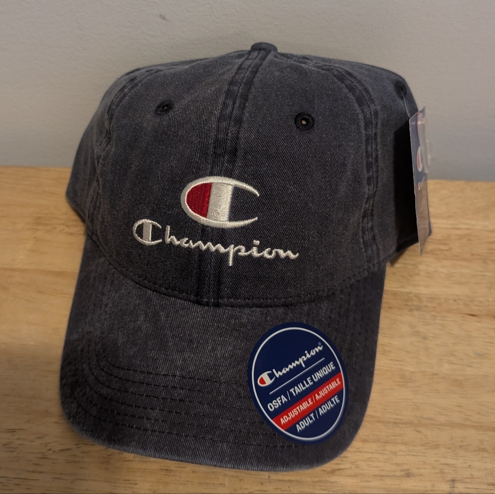 Champion Blue Navy Cap with Embroidered Logo